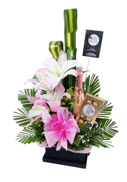 flores con chocolates